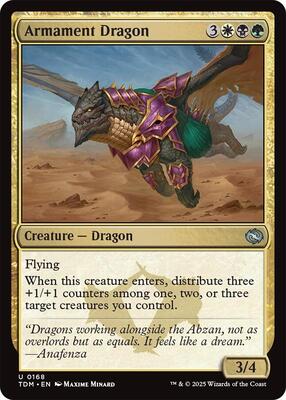 Magic: The Gathering - Tarkir: Dragonstorm - Armament Dragon - Normal - Anime Card Craze