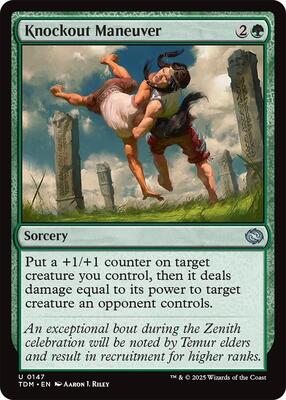 Magic: The Gathering - Tarkir: Dragonstorm - Knockout Maneuver - Normal - Anime Card Craze