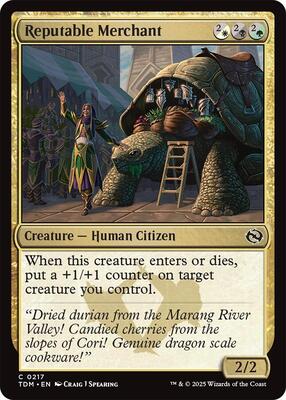 Magic: The Gathering - Tarkir: Dragonstorm - Reputable Merchant - Foil - Anime Card Craze