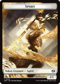 Magic: The Gathering - Tarkir: Dragonstorm - Spirit (0006) // Spirit (0007) Double-Sided Token - Foil - Anime Card Craze