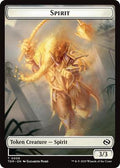 Magic: The Gathering - Tarkir: Dragonstorm - Spirit (0008) // Spirit (0009) Double-Sided Token - Normal - Anime Card Craze