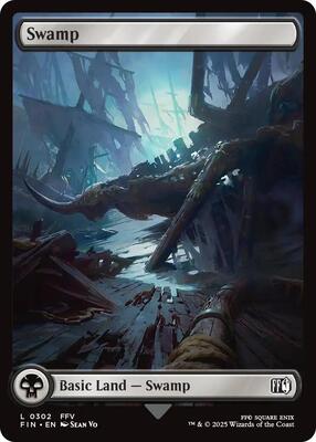 Magic: The Gathering - FINAL FANTASY - Swamp (0302) - 302 - Foil