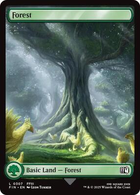 Magic: The Gathering - FINAL FANTASY - Forest (0307) - 307 - Foil
