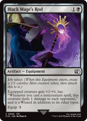 Magic: The Gathering - FINAL FANTASY - Black Mage's Rod - 90 - Normal