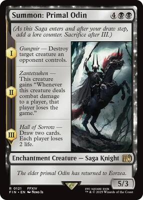 Magic: The Gathering - FINAL FANTASY - Summon: Primal Odin - 121 - Normal
