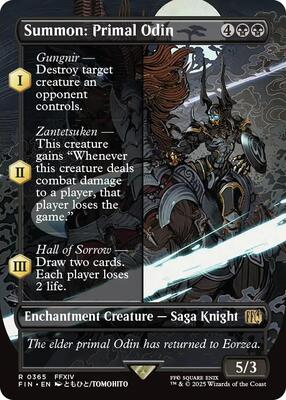 Magic: The Gathering - FINAL FANTASY - Summon: Primal Odin (Borderless) - 365 - Normal