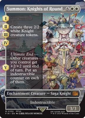 Magic: The Gathering - FINAL FANTASY - Summon: Knights of Round (Borderless) - 359 - Normal