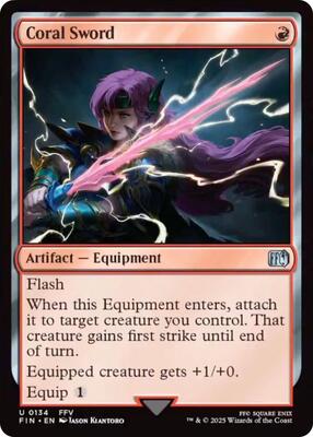 Magic: The Gathering - FINAL FANTASY - Coral Sword - 134 - Normal