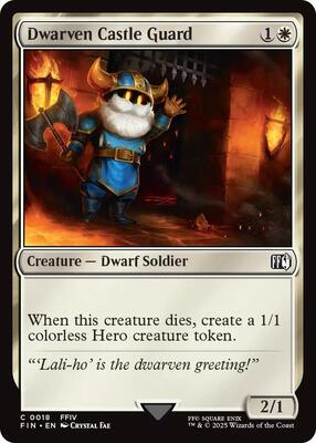 Magic: The Gathering - FINAL FANTASY - Dwarven Castle Guard - 18 - Normal