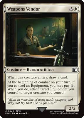 Magic: The Gathering - FINAL FANTASY - Weapons Vendor - 40 - Normal