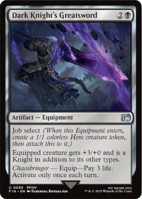 Magic: The Gathering - FINAL FANTASY - Dark Knight's Greatsword - 95 - Normal