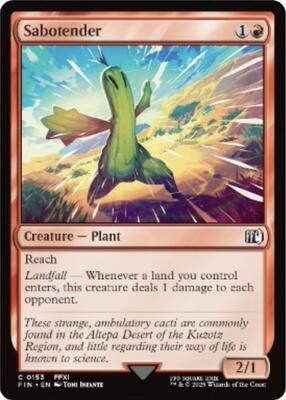 Magic: The Gathering - FINAL FANTASY - Sabotender - 153 - Normal