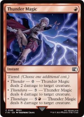 Magic: The Gathering - FINAL FANTASY - Thunder Magic - 165 - Normal