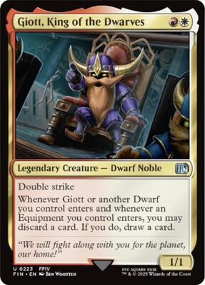 Magic: The Gathering - FINAL FANTASY - Giott, King of the Dwarves - 223 - Foil