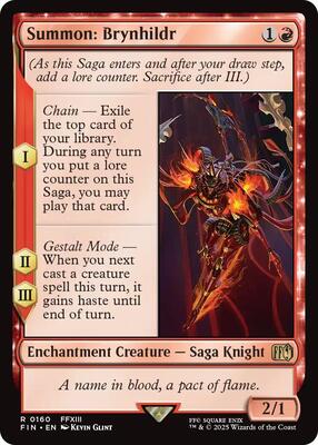 Magic: The Gathering - FINAL FANTASY - Summon: Brynhildr - 160 - Normal