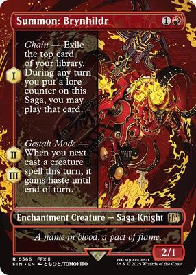 Magic: The Gathering - FINAL FANTASY - Summon: Brynhildr (Borderless) - 366 - Normal