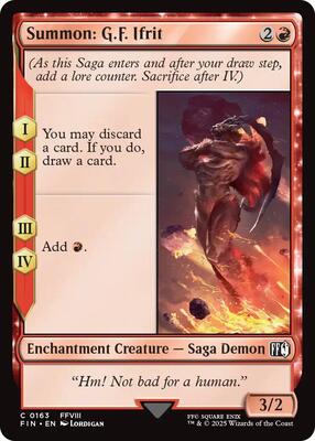 Magic: The Gathering - FINAL FANTASY - Summon: G.F. Ifrit - 163 - Normal