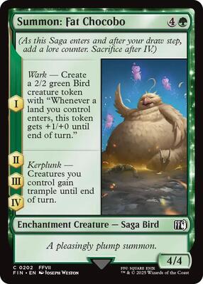 Magic: The Gathering - FINAL FANTASY - Summon: Fat Chocobo - 202 - Normal