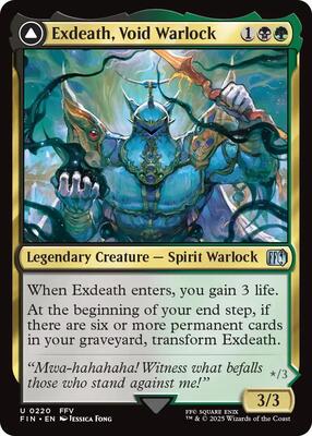 Magic: The Gathering - FINAL FANTASY - Exdeath, Void Warlock - 220 - Normal