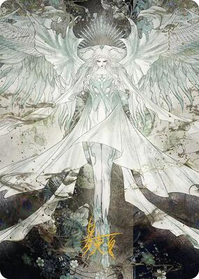 Magic: The Gathering - Art Series: FINAL FANTASY - Hydaelyn, the Mothercrystal Art Card (Gold-Stamped Signature) - 34 - Normal