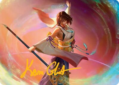 Magic: The Gathering - Art Series: FINAL FANTASY - Yuna, Grand Summoner Art Card (Gold-Stamped Signature) - 22 - Normal