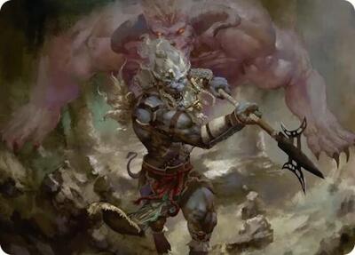 Magic: The Gathering - Art Series: FINAL FANTASY - Kimahri, Valiant Guardian Art Card - 29 - Normal