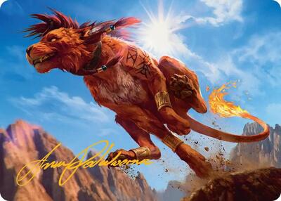 Magic: The Gathering - Art Series: FINAL FANTASY - Red XIII, Proud Warrior Art Card (Gold-Stamped Signature) - 30 - Normal