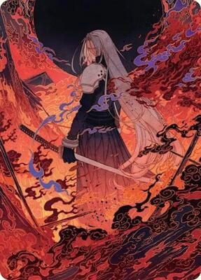 Magic: The Gathering - Art Series: FINAL FANTASY - Nibelheim Aflame Art Card - 35 - Normal