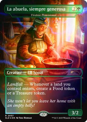 Magic: The Gathering - Secret Lair Drop Series - La abuela, siempre generosa - Tireless Provisioner (Rainbow Foil) - Foil - Anime Card Craze