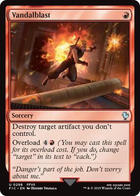 Magic: The Gathering - Commander: FINAL FANTASY - Vandalblast (Surge Foil) - 298 - Foil