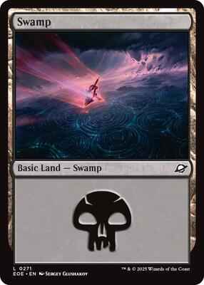 Magic: The Gathering - Edge of Eternities - Swamp (0271) - Land – 271 - Foil