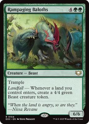 Magic: The Gathering - Commander: Edge of Eternities - Rampaging Baloths - Rare – 104 - Normal