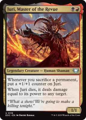 Magic: The Gathering - Commander: Edge of Eternities - Juri, Master of the Revue - Uncommon – 119 - Normal