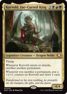 Magic: The Gathering - Commander: Edge of Eternities - Korvold, Fae-Cursed King - Mythic – 120 - Normal
