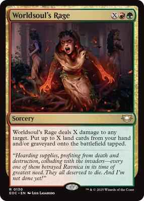 Magic: The Gathering - Commander: Edge of Eternities - Worldsoul's Rage - Rare – 130 - Normal