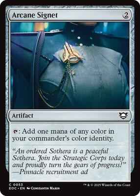 Magic: The Gathering - Commander: Edge of Eternities - Arcane Signet - Common – 53 - Normal