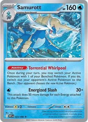 Pokemon SV: White Flare Samurott - Anime Card Craze