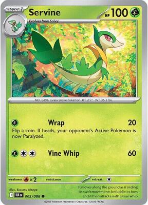Pokemon SV: Black Bolt Servine - Anime Card Craze