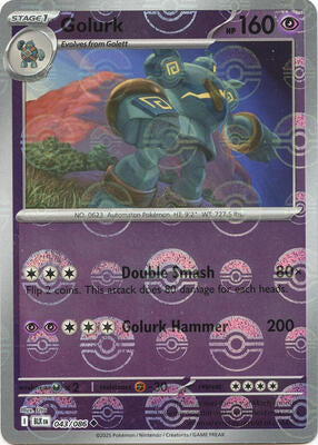 Pokemon SV: Black Bolt Golurk (Poke Ball Pattern) - Anime Card Craze