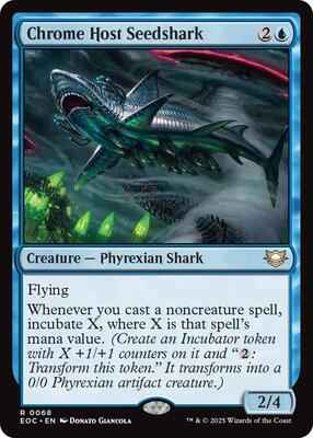 Magic: The Gathering - Commander: Edge of Eternities - Chrome Host Seedshark - Rare – 68 - Normal