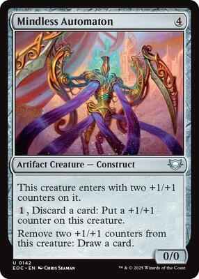 Magic: The Gathering - Commander: Edge of Eternities - Mindless Automaton - Uncommon – 142 - Normal