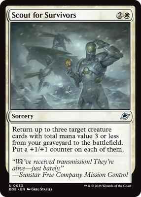 Magic: The Gathering - Edge of Eternities - Scout for Survivors - Uncommon – 33 - Normal