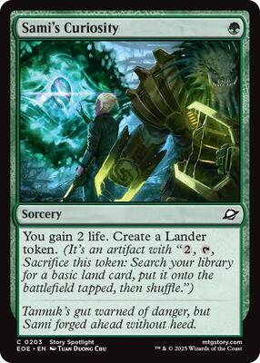 Magic: The Gathering - Edge of Eternities - Sami's Curiosity - Common – 203 - Normal