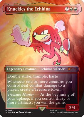 Magic: The Gathering - Secret Lair Drop Series - Knuckles the Echidna (Rainbow Foil) - Foil - Anime Card Craze