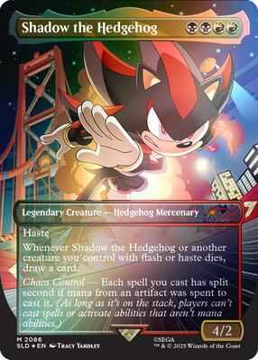 Magic: The Gathering - Secret Lair Drop Series - Shadow the Hedgehog (Rainbow Foil) - Foil