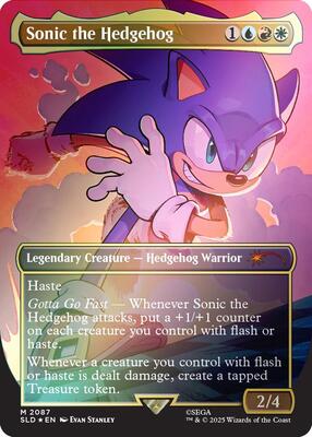 Magic: The Gathering - Secret Lair Drop Series - Sonic the Hedgehog (Rainbow Foil) - Foil - Anime Card Craze