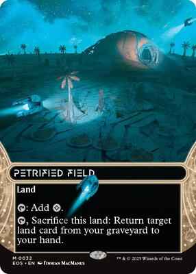 Magic: The Gathering - Edge of Eternities: Stellar Sights - Petrified Field (0032) (Borderless) - Mythic – 32 - Normal