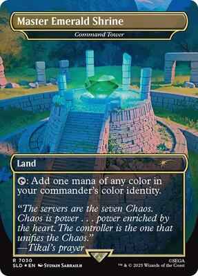 Magic: The Gathering - Secret Lair Drop Series - Master Emerald Shrine - Command Tower (7030) (Rainbow Foil) - Foil