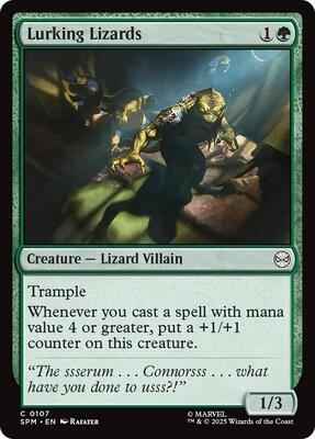Magic: The Gathering - Marvel's Spider-Man - Lurking Lizards - Common - Foil
