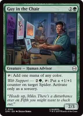 Magic: The Gathering - Marvel's Spider-Man - Guy in the Chair - Common - Foil
